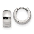 thumbnail image 4 of Auriga Stainless Steel Polished 6mm Hinged Hoop Earrings for Women, 4 of 6