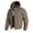 Khaki, variant on Men's Hooded Softshell Jacket Zip Up Fleece Lined Waterproof Casual Outdoor Winter Coat