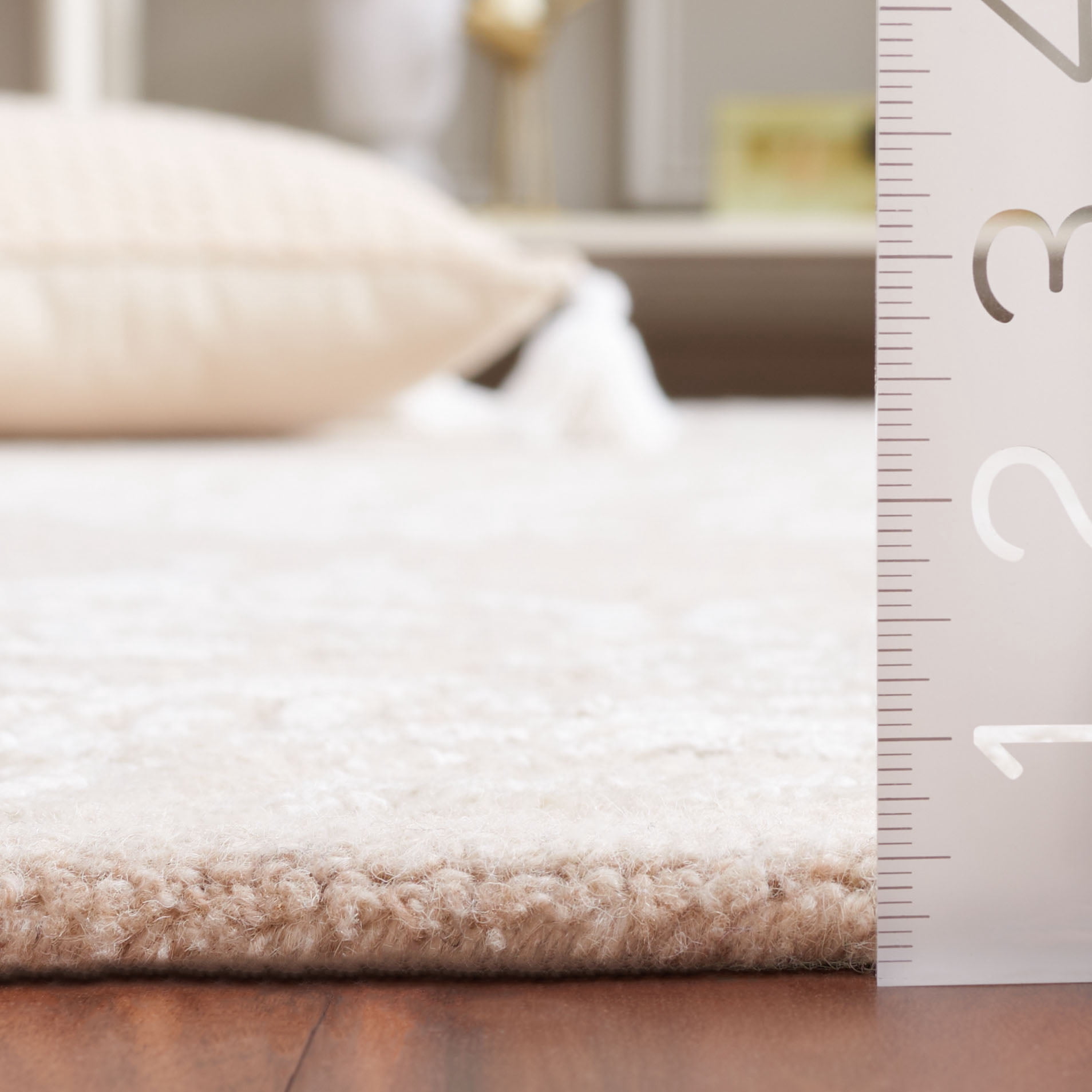 SAFAVIEH Glamour Euler Abstract Runner Rug, Light Brown/Ivory, 2'3" x 8'