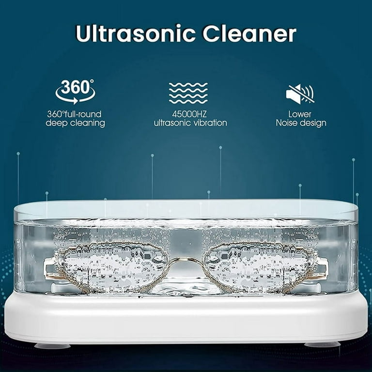 1.2L Ultrasonic Cleaner 40kHz Ultrasonic ABS Plastic & 304 Stainless Steel  With Timer for Fruits Jewelry Glasses Watches - AliExpress