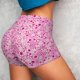 thumbnail image 4 of Fotbe Breast Cancer Awareness2 Shorts Sin Costuras – Shorts Deportivos de Cintura Alta para Mujer, Elásticos para Gimnasio, Yoga, Running o Ciclismo-Large, 4 of 8
