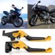 thumbnail image 4 of Manijas De Embrague De Freno, Palancas De Embrague De Freno De Motocicleta Reemplazo De Resistencia Al Desgaste Para YAMAHA MT 09 Tracer 2015-2021 Para Modificación Cergrey Oro, 4 of 8