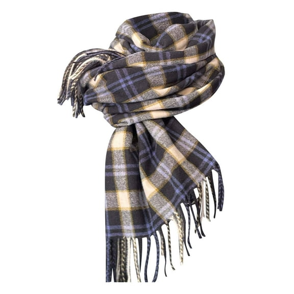 Splozh Womens Scarf Winter Women Winter Tartan Scarf Ladies Warm Blanket Pashmina Shawl Blue,One Size