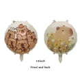 thumbnail image 3 of Juego de Globos con tema de capibara de dibujos animados, decoraciones para fiesta de cumpleaños de animales para niños con número de lámina de caramelo de 40 pulgadas, Globos para Baby Shower, 6 uds., 3 of 5