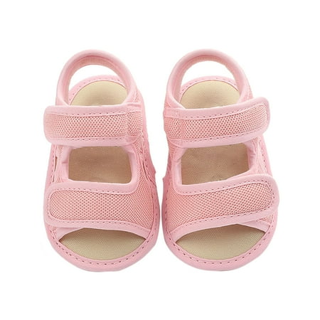 

Toddler Girl s Pink Soft Sandals 0 Months-6 Months