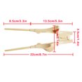 thumbnail image 4 of Vogacara Vajilla para ancianos discapacitados, tenedor a prueba de herrumbre, cuchara, estabilización de antivibración, palillos chinos masajeadores Palillos Vogacara CE013522-04B, 4 of 6