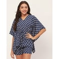 thumbnail image 2 of Moomaya Sleepwear, Printed Kaftan With Shorts Set, Rayon Nightwear 2 Pc Loungewear, 2 of 9