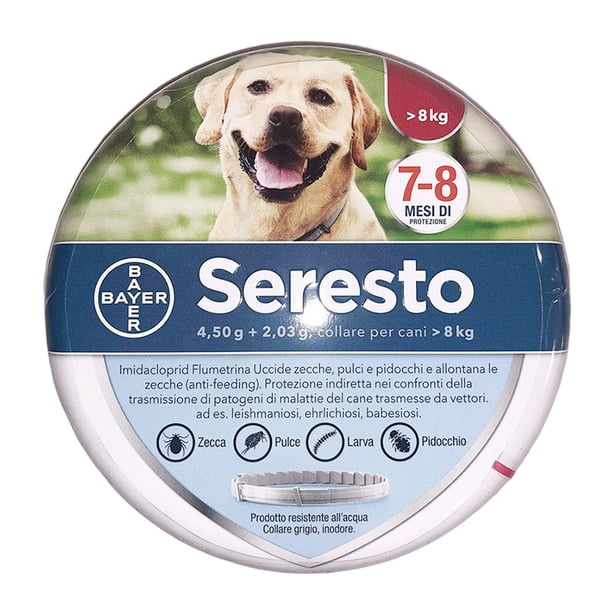 Collar repelente de pulgas y garrapatas para mascotas para cachorros y gatos grandes (perro grande 70 cm/versión italiana)