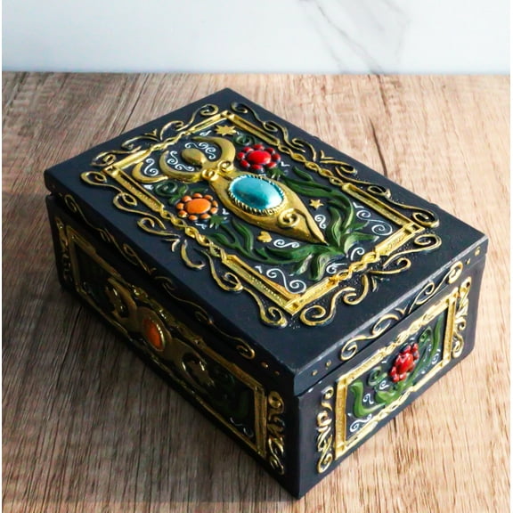 Shaman Chakra Energy Spiral Goddess Wicca Divination Tarot Cards Decorative Box