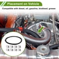 thumbnail image 2 of Kit de línea de combustible 3/16" de Unique Bargains, manguera de vacío de 12 pies, manguera de combustible automotriz con 8 abrazaderas, 1 juego, 2 of 7