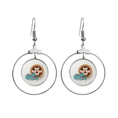 hong kong har gow dumplings earrings dangle hoop jewelry drop circle