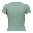 thumbnail image 5 of ONLY Camiseta de mujer Paquete de 3 - ONLEMMA SHORT TOP, cuello redondo, cropped, acanalada, lisa Verde claro XL (X-Large), 5 of 5