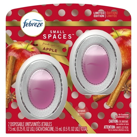 Febreze Small Spaces Fresh Spiced Apple Air Freshener - 2ct