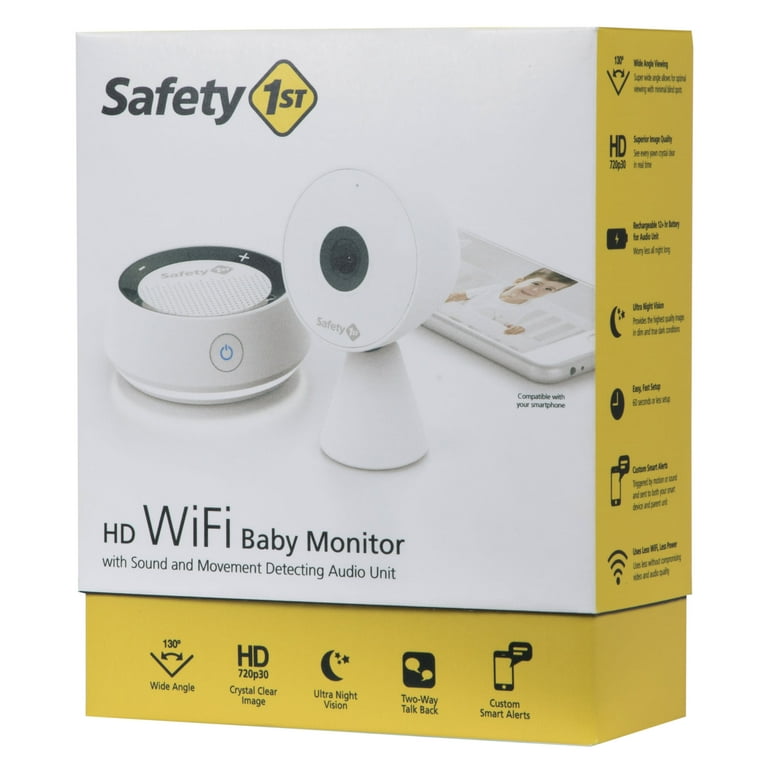 Safety 1st HD WiFi Baby Monitor with Sound and Movement Detecting