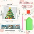thumbnail image 3 of Diamond Painting Kit, Christmas Tree 5D Diamond Painting Starter Set, Easy and Fun DIY Craft Kit, Perfect for Beginners' Creative Art Activities 7.09 x 7.09 in, 3 of 8