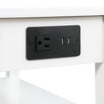 thumbnail image 4 of Convenience Concepts American Heritage Table d'Appoint avec Station de Recharge, Blanc, 4 of 9