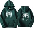 thumbnail image 1 of Sudadera con capucha de spiderman para hombre, ropa de calle con estampado de araña, informal, divertida y holgada, 2024, 1 of 1