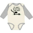 thumbnail image 3 of Inktastic Father's Day Dad My Lawn's Better than Your Lawn Boys or Girls Long Sleeve Baby Bodysuit, 3 of 5
