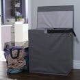 thumbnail image 3 of Household Essentials Collapsible Laundry Sorter with Lid, Gray, 3 of 10