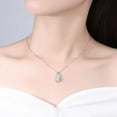 thumbnail image 3 of 14K Gold Natural Jade Necklace, Good Luck Gourd Jade Necklace - Perfect Birthday and Mother's Day Gift for Mom, Wife and Girlfriend, 3 of 4