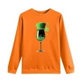 thumbnail image 6 of FDGIU ‌‌‌‌Women's Saint Patrick's Day Sweatshirt - Long Sleeve Green Shamrock Print Crew Neck Pullover, 6 of 6