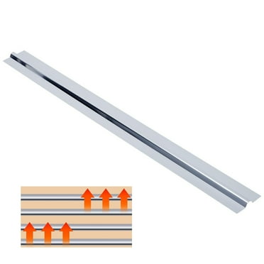 Garvee 100Pcs PEX Heat Transfer Plates, 2FT Radiant Floor Heating, Easy Trimming & Install, Silver