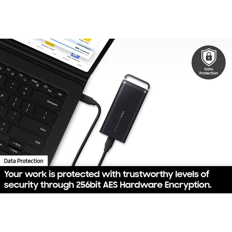 Samsung Portable SSD T5 EVO USB 4TB (Black): Fast, Durable
