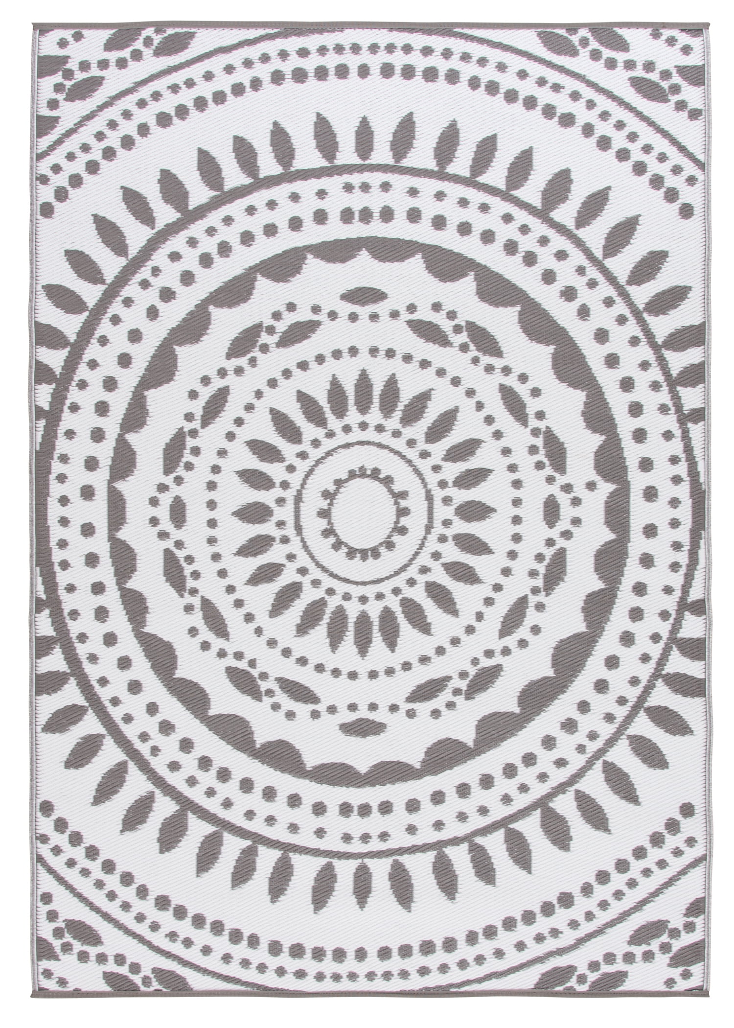 Mainstays 5'x7' Gray Medallion Plastic Outdoor Area Rug