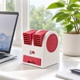 thumbnail image 4 of MMJ Mini Air Cooler Desktop USB Fan 3 Speed Ice Water Drawer Quiet Portable Personal Space Evaporative Air Conditioner Office Dorm, 4 of 6