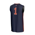 thumbnail image 3 of Unisex GameDay Greats #1 Navy Virginia Cavaliers Lightweight Basketball Fashion Jersey, 3 of 4