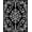 Black, Pattern 1, variant on ODIKA 4'x6' Machine Washable Non-Slip Area Rug, Elegant Damask Scroll Heirloom High Traffic Rug, Black, 550220