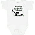 thumbnail image 3 of Inktastic Father's Day Dad My Lawn's Better Than Your Lawn Boys or Girls Baby Bodysuit, 3 of 5