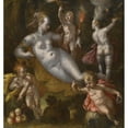 thumbnail image 3 of Follower of Bartholomäus Spranger 12x13 Black Modern Framed Museum Art Print Titled - The Four Elements, 3 of 5