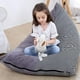 thumbnail image 1 of Silla de bolsa de frijoles de almacenamiento de animales de peluche 50 "cubierta de bolsa de súper soya para niños y adultos,, 1 of 8
