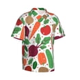 thumbnail image 2 of Bixox Men's Hawaiian Shirts Men's Vegetables Print Short-Sleeve Shirt-3X-Large, 2 of 8