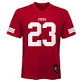 thumbnail image 2 of Youth Christian McCaffrey Scarlet San Francisco 49ers Replica Jersey, 2 of 3