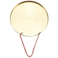 thumbnail image 4 of 2piezas 22cm Hand Gong Brass Copper Chapel Opera Percusión con Martillo de Juego Redondo, 4 of 5