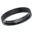 thumbnail image 2 of Tungsten Wedding Ring - Band for Mens & Womens- 4mm Pipe Cut Tungsten Ring - Black IP Tungsten Band, 2 of 3