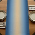 thumbnail image 5 of Table Runners 72 Inches Long Dress Scarves, Navy Blue Ombre Farmhouse Kitchen/Dining Table Runner, Coffee Tablerunners, Modern Yellow Gradient Farmhouse Art 16x72 Inch, 5 of 9