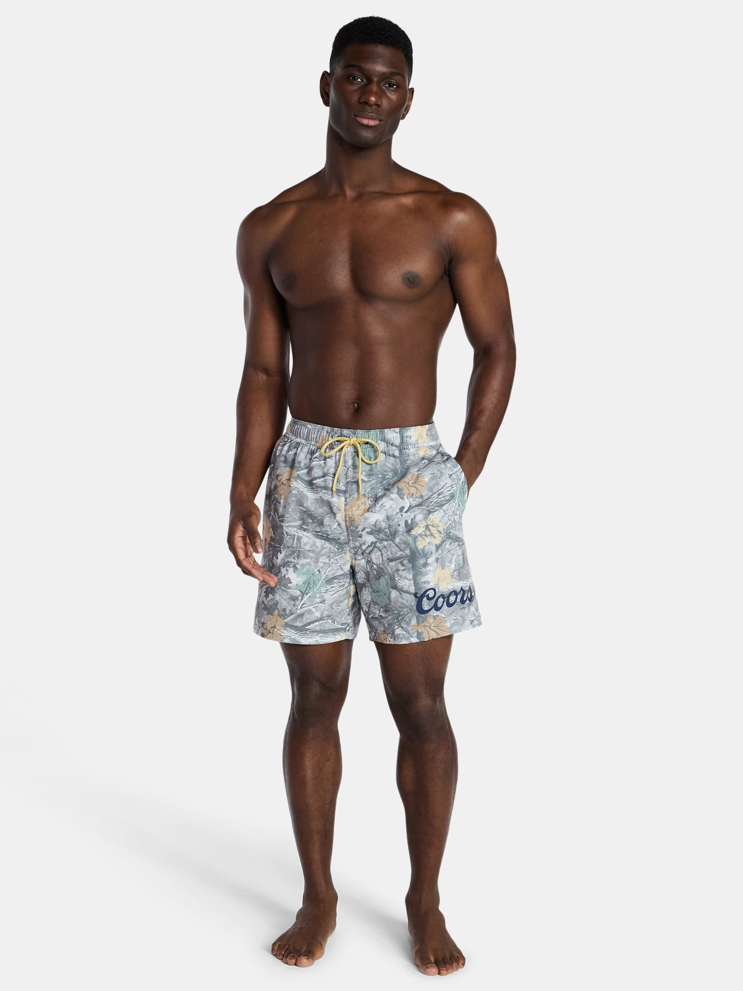 Coors Rockies Born Men's and Big Men's Swim Trunks, Sizes S-3XL