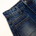 thumbnail image 5 of KIDSCOOL SPACE Little Girls Slim Jeans, 12M-14T Wide Size Range Wide-leg Palazzo Denim Pants,Deep Blue,5-6 Years, 5 of 6