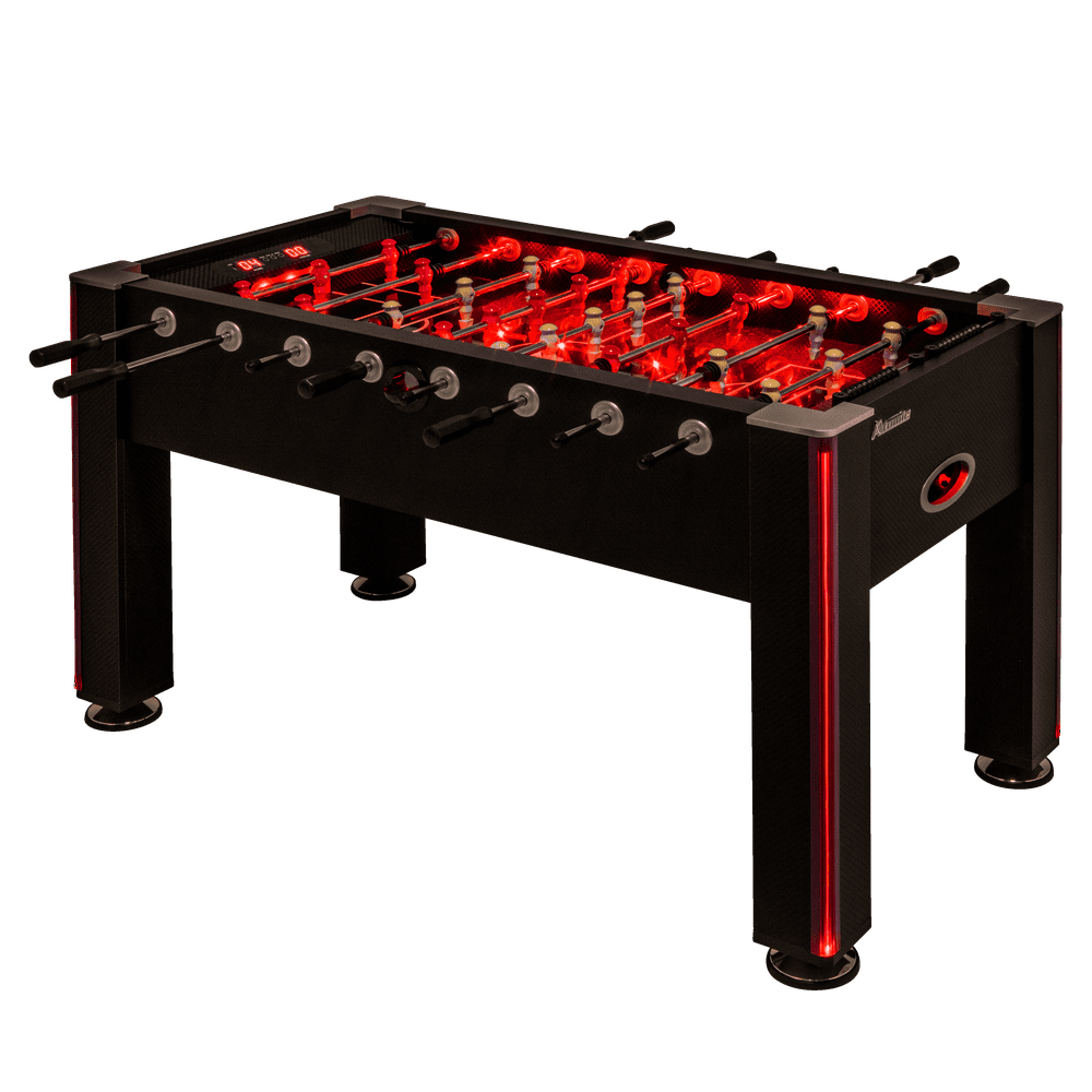 Atomic Blaze LED Light Up Foosball Table with Interactive Inrail LED