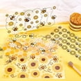 thumbnail image 4 of 8 pegatinas para vasos de vidrio, 8 estilos, UV, DTF, transparentes, de plástico, amarillas, con diseño de animales, abejas y panal, impermeables., 4 of 9