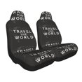 thumbnail image 2 of Naloa Travel The World1 Car Seat Covers 2PCs Front Car Seat Covers Universal fit for Most Cars SUVs and Trucks - 2 PCS, 2 of 5