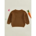 thumbnail image 5 of Nygoyerh Toddler Girls Boys Pullover Sweater Casual Easter Bunny Embroidery Knitwear Warm Clothes Infant Clothing 0M 3M 6M 9M 12M 18M 2T 3T 4T 5T, 5 of 7