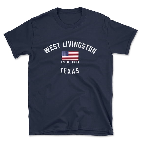 West Livingston Texas Patriot Men's Cotton T-Shirt