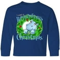 thumbnail image 3 of Inktastic I want a Hippopotamus for Christmas Long Sleeve Youth T-Shirt, 3 of 5