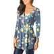 thumbnail image 3 of Camisas Para Mujer Moda Impreso Camiseta Suelta Blusa de Manga Larga Cuello Redondo Tops Casuales Odeerbi  ODB127080, 3 of 6