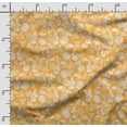 thumbnail image 2 of Soimoi Damask Print,Cotton Cambric, Quilting Fabric Sold by The Yard 42 Inch Wide, Medium Weight Cotton Fabric, SewingSupplies,White & Yellow, 2 of 5