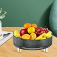 thumbnail image 3 of 360 Degree Rotating Turntable Organizer Storage Tray Spice Rack Decorative Serving Tray for Countertop Bathroom Room Green, 3 of 7